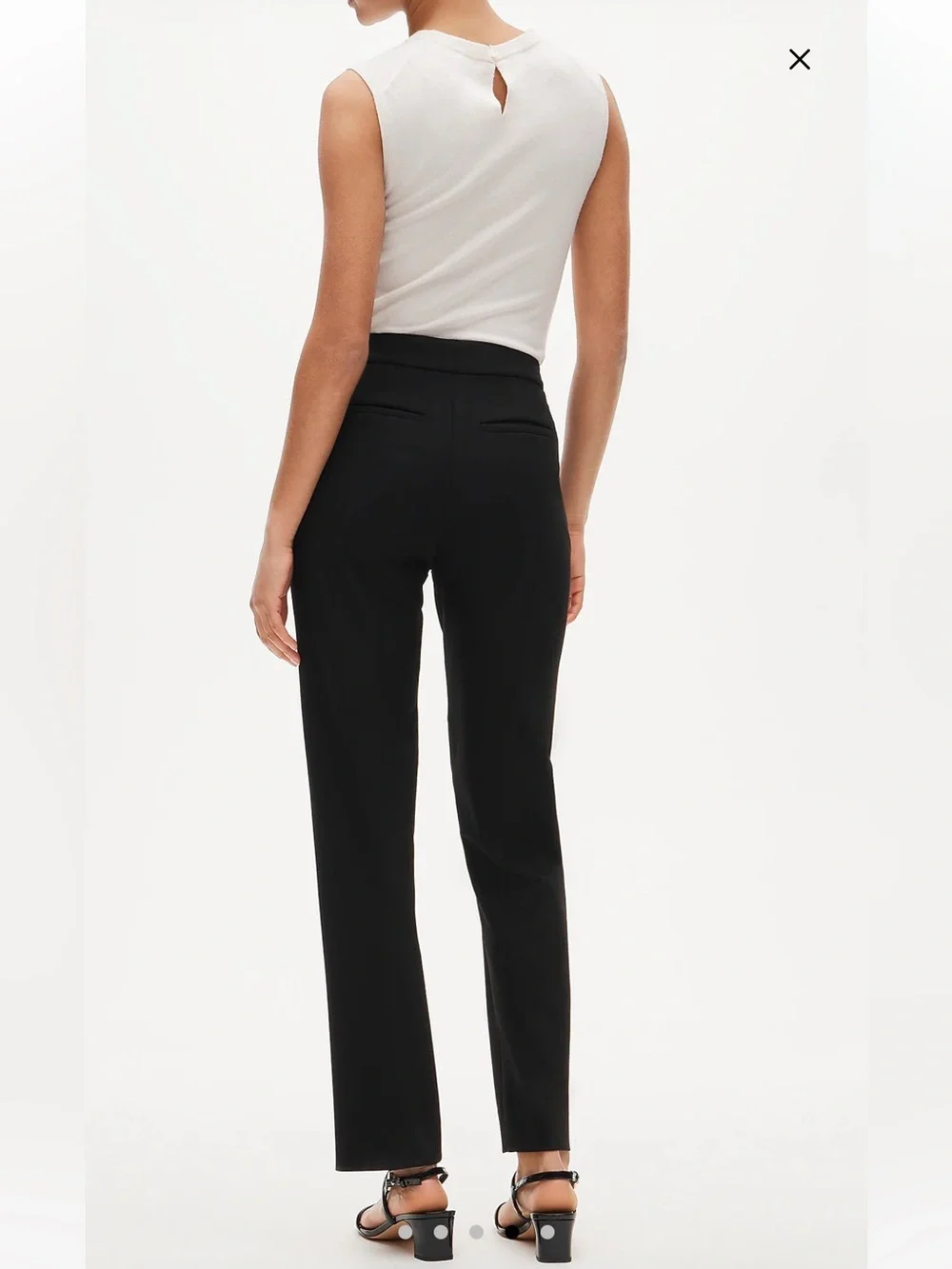 NWT J.Crew Kate straight-leg pant in four-season stretch- black- sz 12